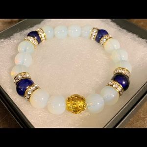 COPY - Women’s Handmade Opal/Lapis Bracelet